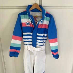 TipsyElves Striped Ski Suit